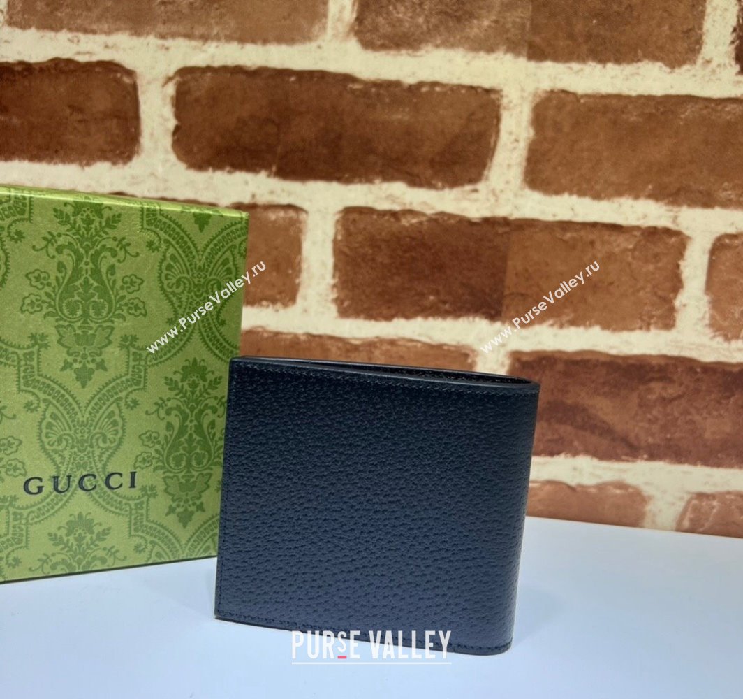 Gucci Bi-fold wallet with Horsebit 700462 in Black leather (dlh-24012919)