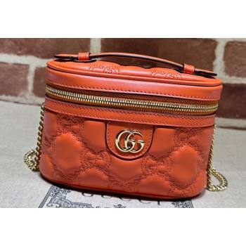 Gucci GG Matelasse top handle mini bag ‎723770 Orange (dlh-24012610)