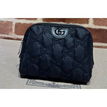 Gucci GG Matelasse beauty case bag 726047 Nylon Black (dlh-24012628)