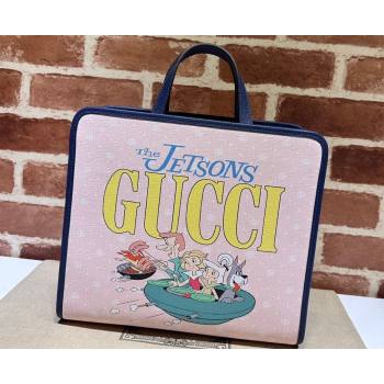 Gucci print tote bag 605614 GG Supreme canvas 07 (dlh-24012907)