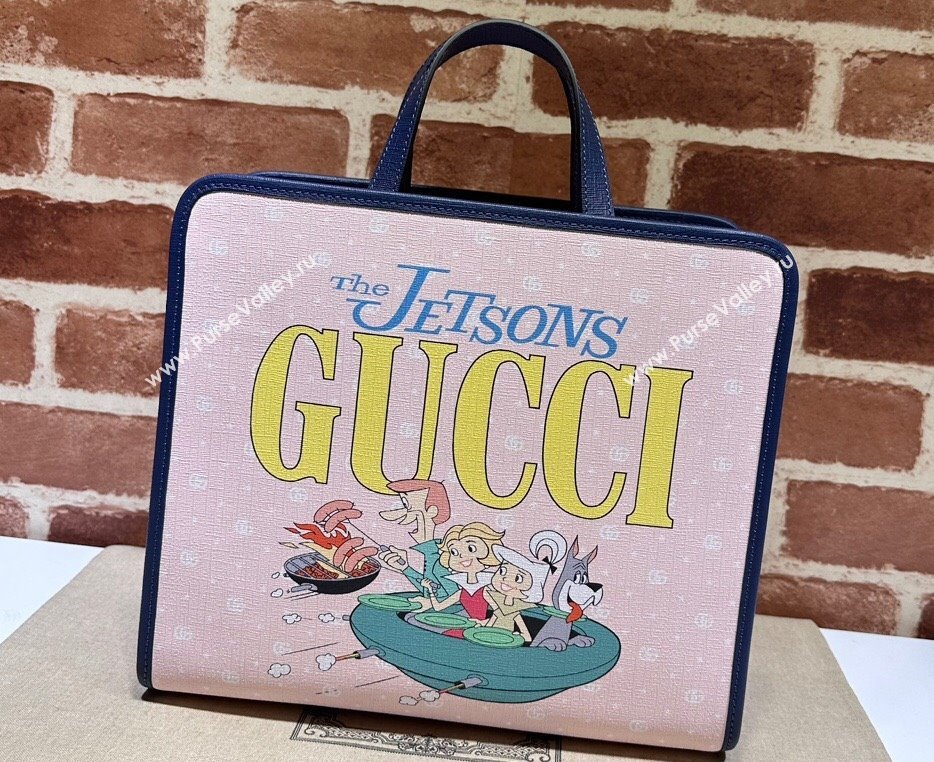 Gucci print tote bag 605614 GG Supreme canvas 07 (dlh-24012907)