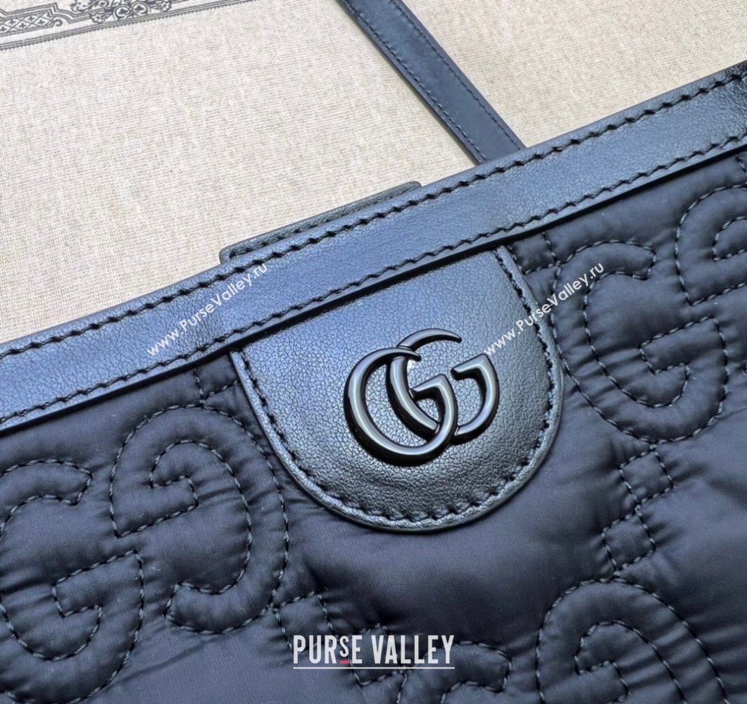 Gucci GG matelasse medium tote bag ‎‎631685 Nylon Black (dlh-24012631)