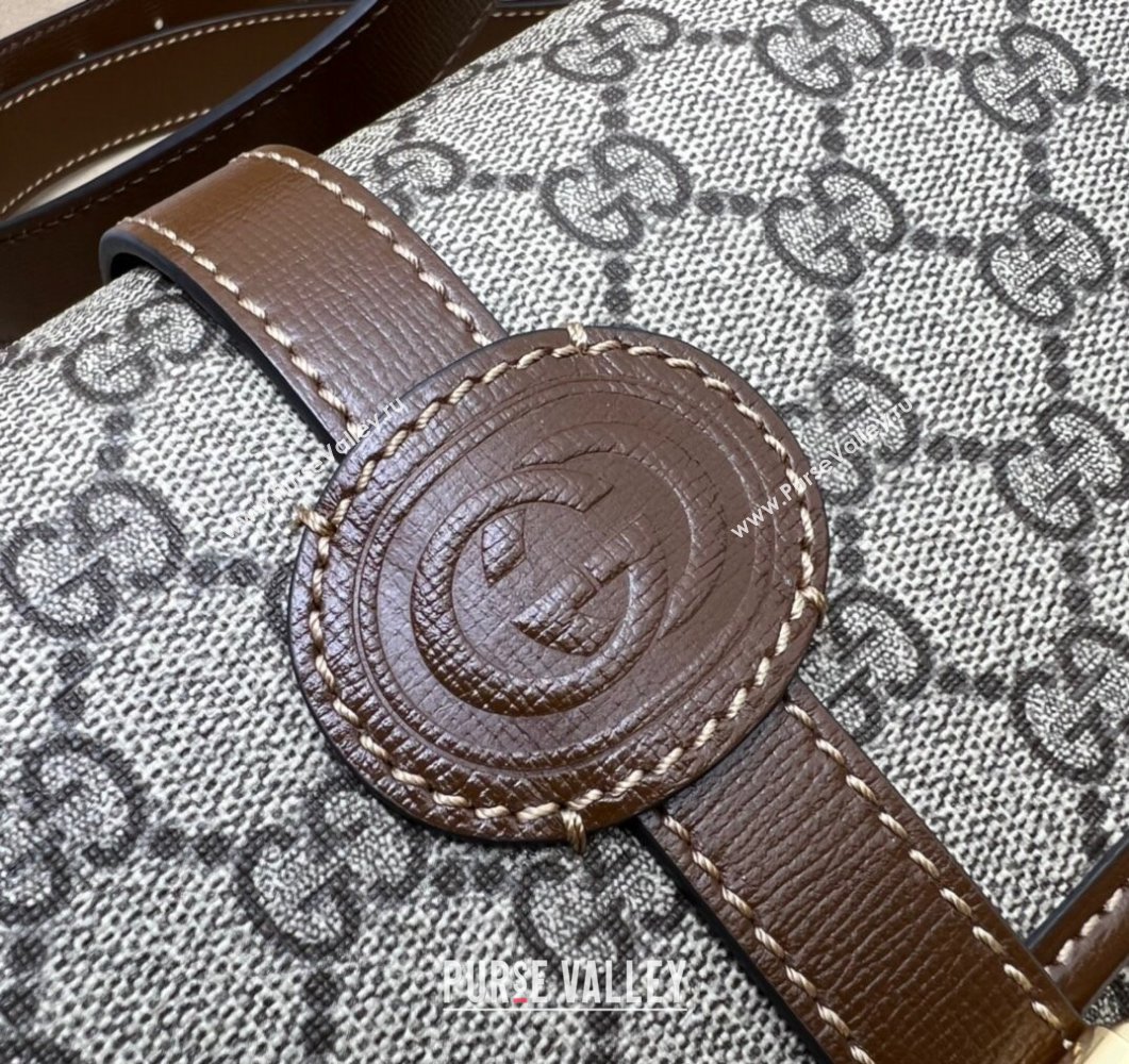 Gucci GG messenger bag with Interlocking G 745679 Beige (dlh-24012707)