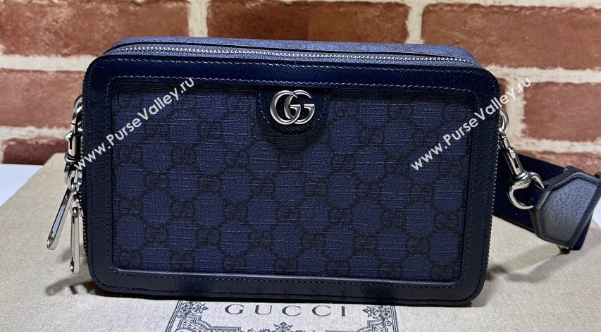 Gucci Ophidia GG mini bag 771174 GG canvas Blue (dlh-24012710)