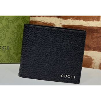 Gucci Bi-fold wallet with Gucci logo 771153 in Black leather (dlh-24012935)