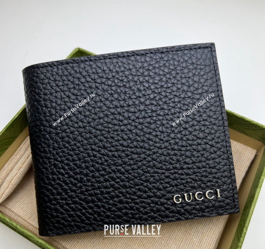 Gucci Bi-fold wallet with Gucci logo 771153 in Black leather (dlh-24012935)