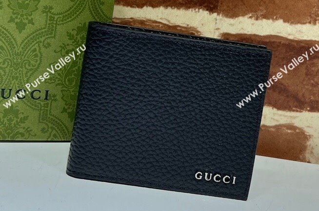 Gucci Bi-fold wallet with Gucci logo 771148 in Black leather (dlh-24012936)