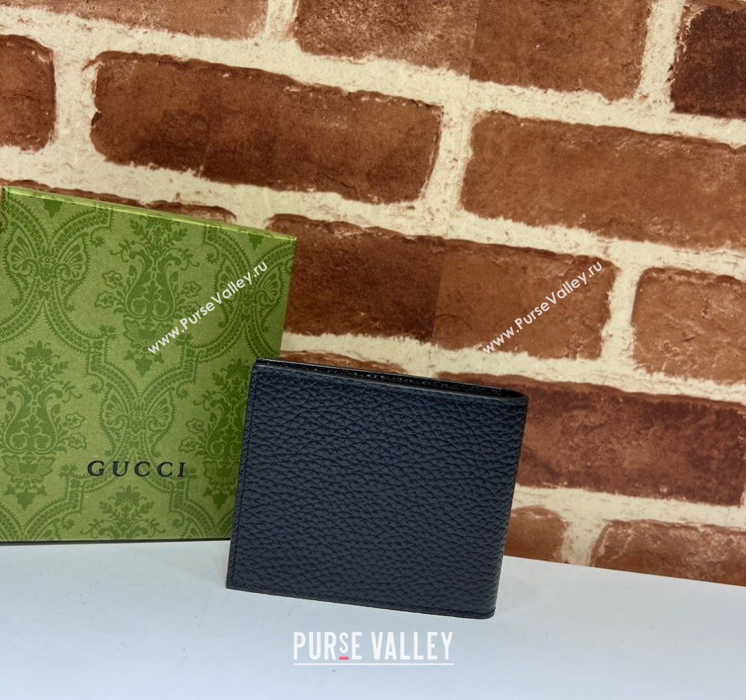 Gucci Bi-fold wallet with Gucci logo 771148 in Black leather (dlh-24012936)