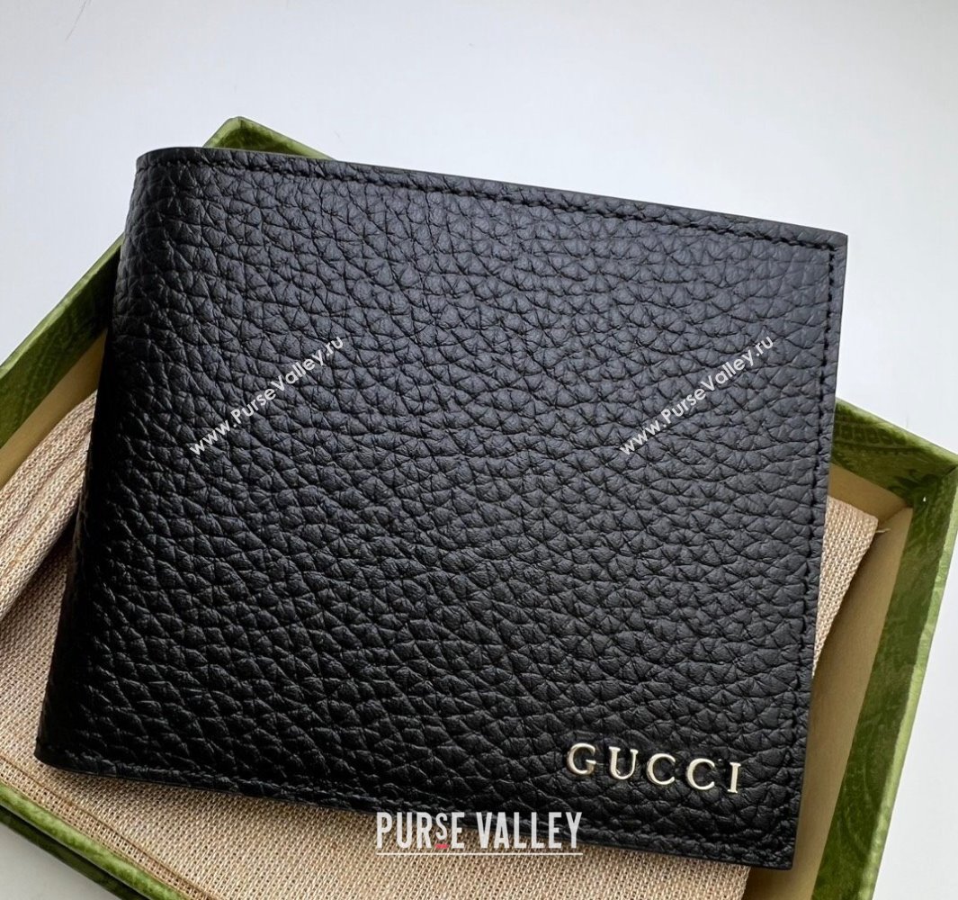 Gucci Bi-fold wallet with Gucci logo 771148 in Black leather (dlh-24012936)