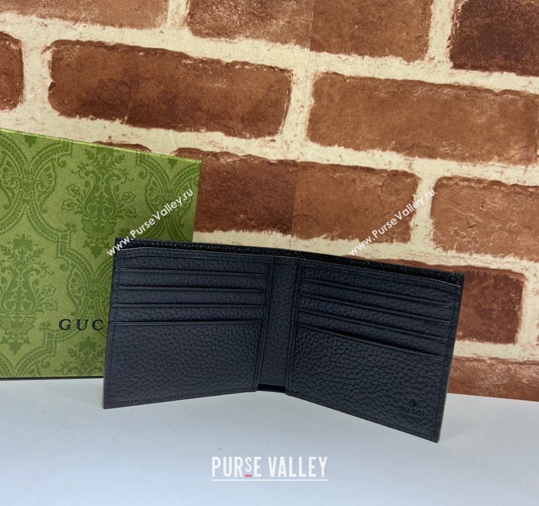 Gucci Bi-fold wallet with Gucci logo 771148 in Black leather (dlh-24012936)