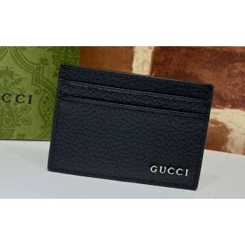 Gucci Card case with Gucci logo 771157 in Black leather (dlh-24012937)