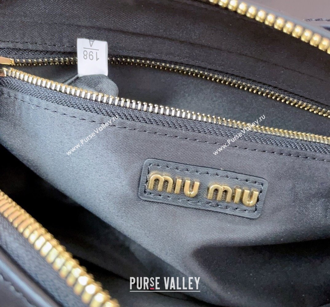 Miu Miu leather shoulder bag 5BC158 Black (jindong-24013023)