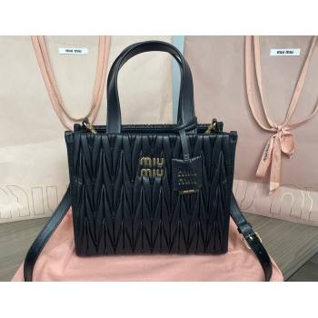 Miu Miu Matelassé nappa leather Handbag 5BG263 Black (jindong-24013042)