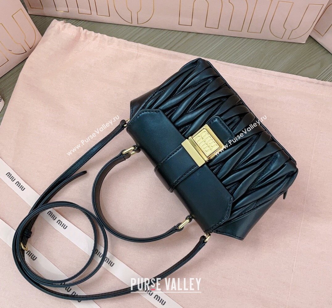 Miu Miu Matelassé nappa leather Mini Bag 5BP083 Black (jindong-24013054)