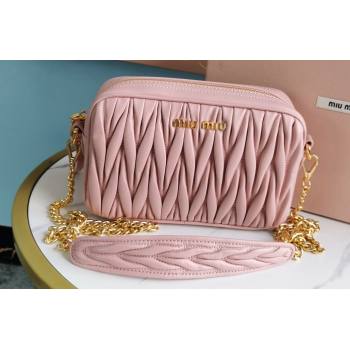 Miu Miu Matelassé nappa leather Shoulder bag 5BH118B Pink (jindong-24013020)