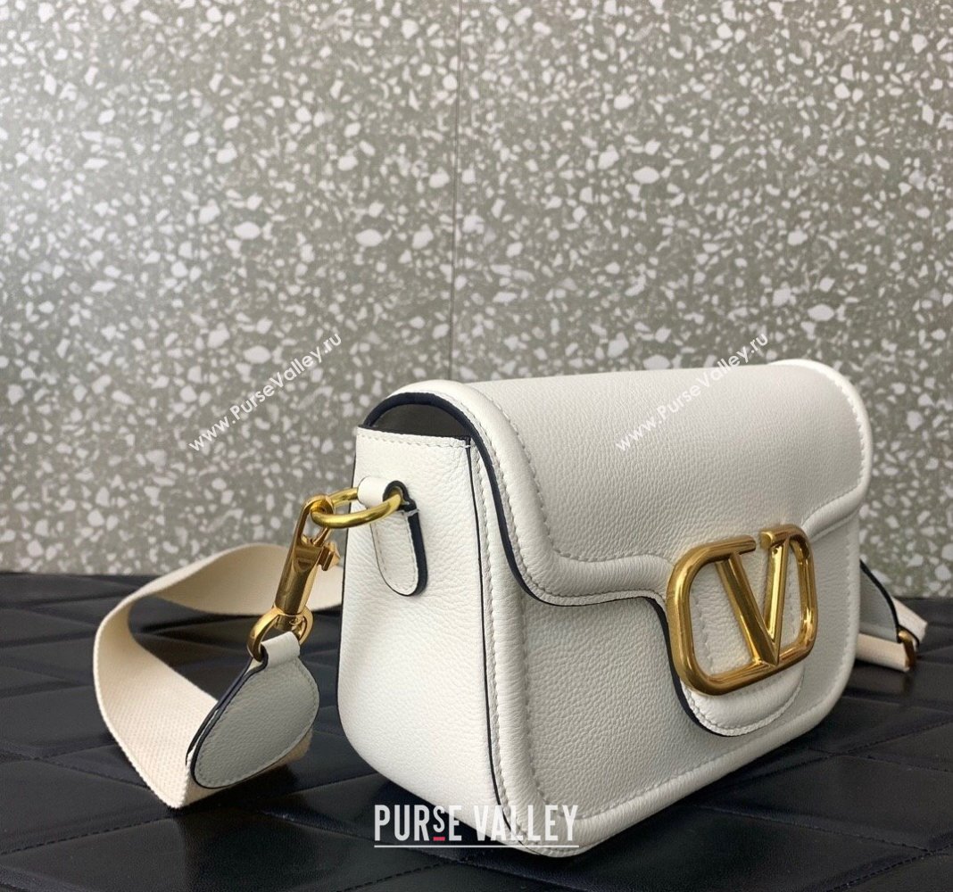 Valentino Alltime shoulder bag in grainy calfskin White 2024 (liankafo-24020118)