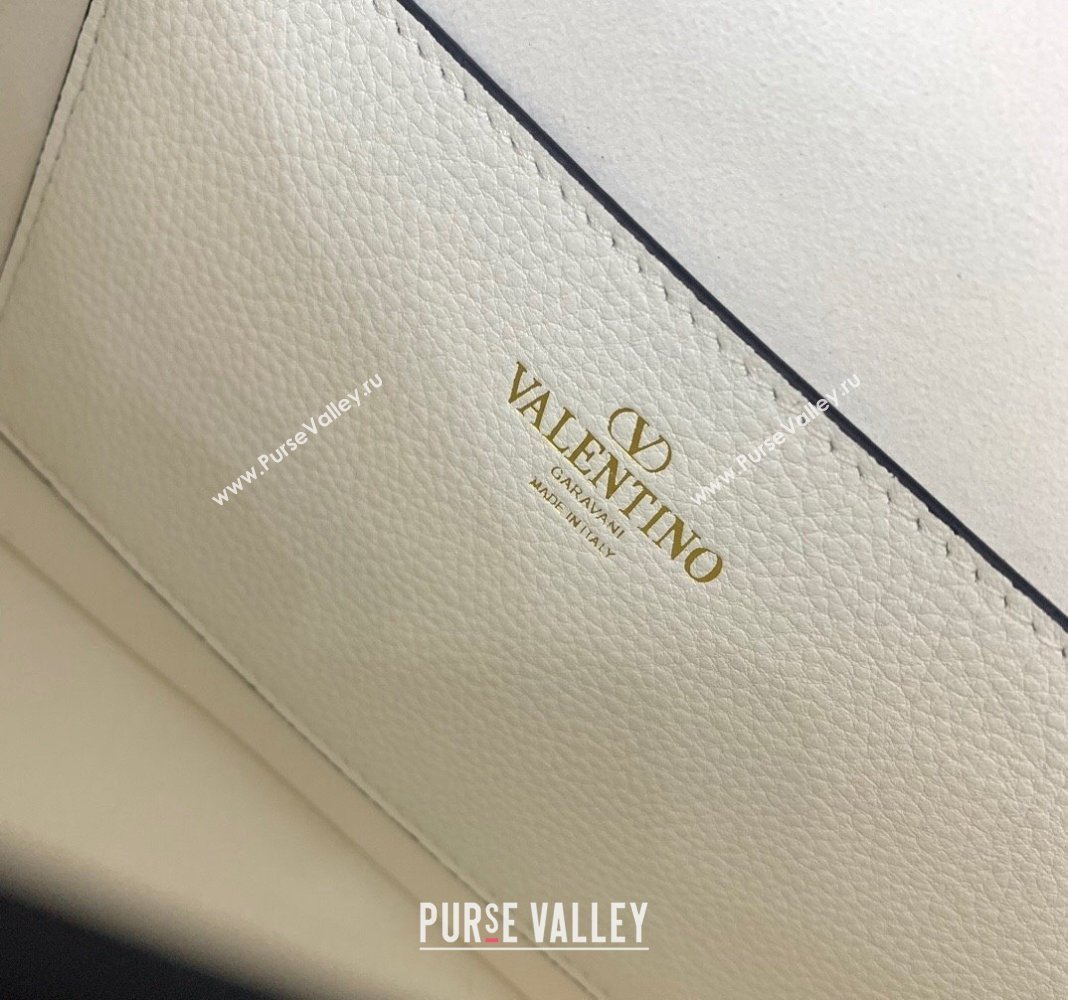 Valentino Alltime shoulder bag in grainy calfskin White 2024 (liankafo-24020118)