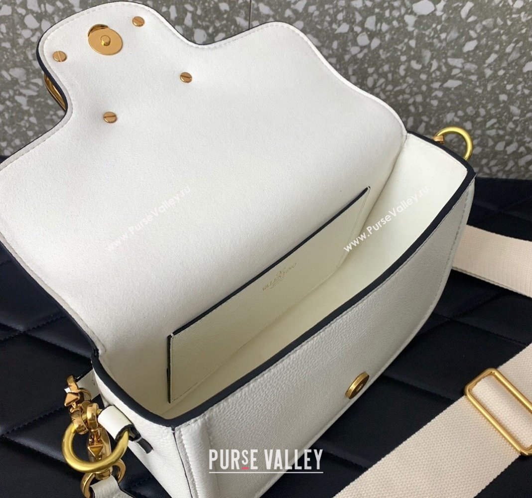 Valentino Alltime shoulder bag in grainy calfskin White 2024 (liankafo-24020118)