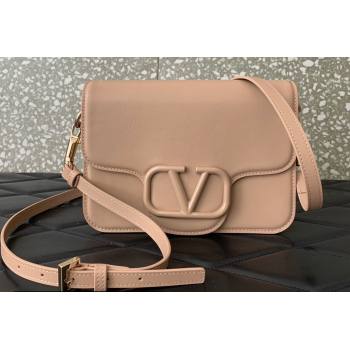 Valentino Locò Shoulder Bag in calfskin Nude 2024 (liankafo-24020111)