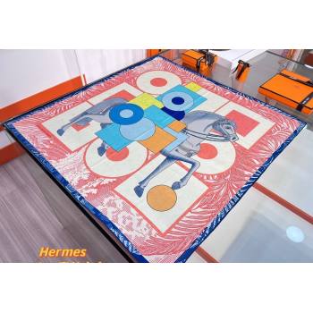 Hermes Cavalier en Formes scarf 90x90cm in silk twill Pink 2024 (wtz-24013104)
