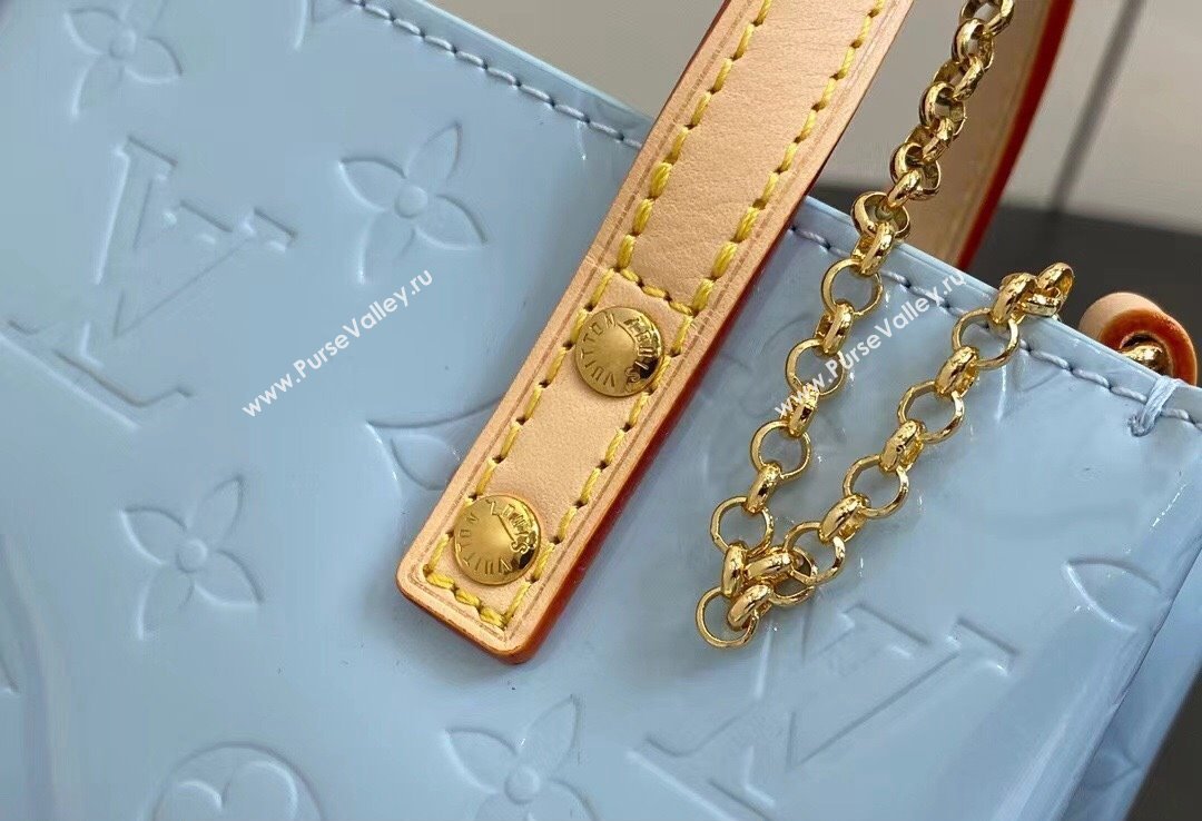 Louis Vuitton Monogram Vernis Reade PM Bag New LV Remix M24144 Sky 2024 (kiki-24020102)