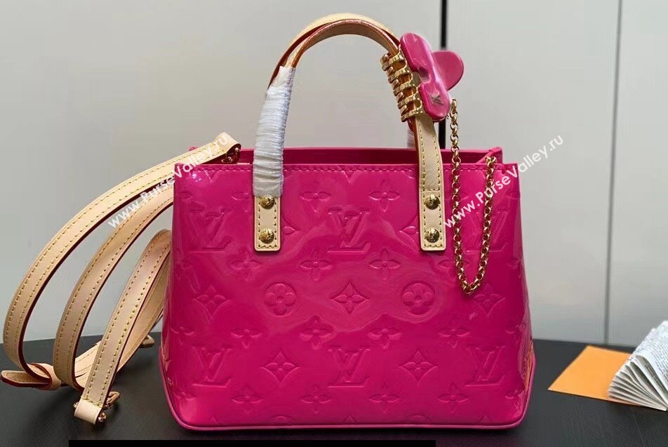 Louis Vuitton Monogram Vernis Reade PM Bag New LV Remix M24028 Neon Pink 2024 (kiki-24020103)