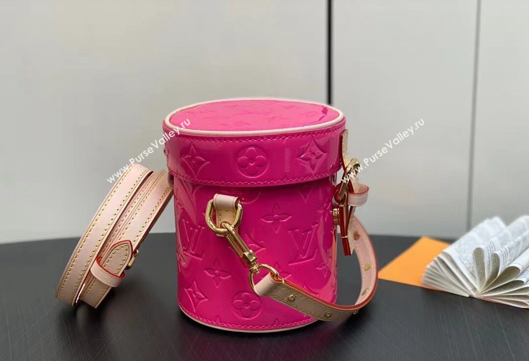 Louis Vuitton Monogram Vernis Astor Bag New LV Remix M24102 Neon Pink 2024 (kiki-24020106)