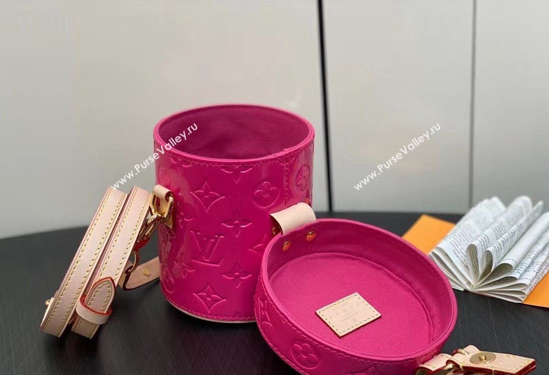 Louis Vuitton Monogram Vernis Astor Bag New LV Remix M24102 Neon Pink 2024 (kiki-24020106)