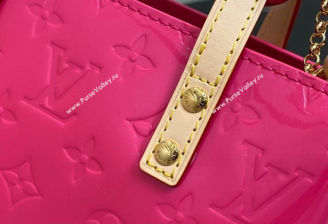 Louis Vuitton Monogram Vernis Reade PM Bag New LV Remix M24028 Neon Pink 2024 (kiki-24020103)