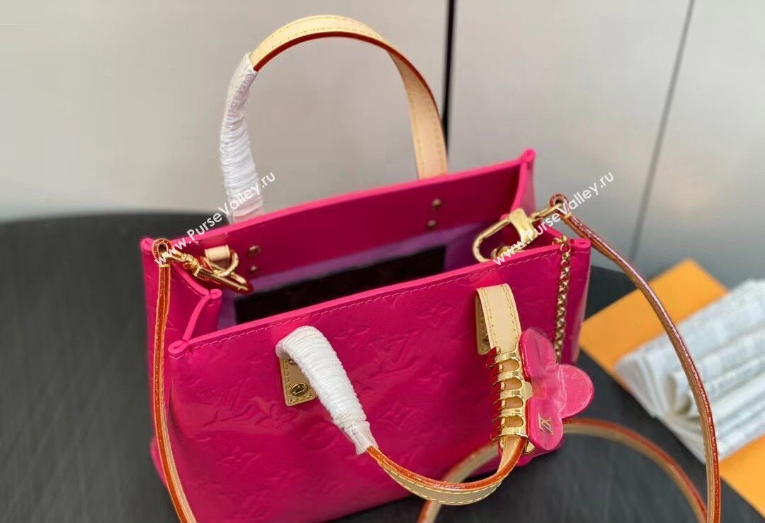 Louis Vuitton Monogram Vernis Reade PM Bag New LV Remix M24028 Neon Pink 2024 (kiki-24020103)