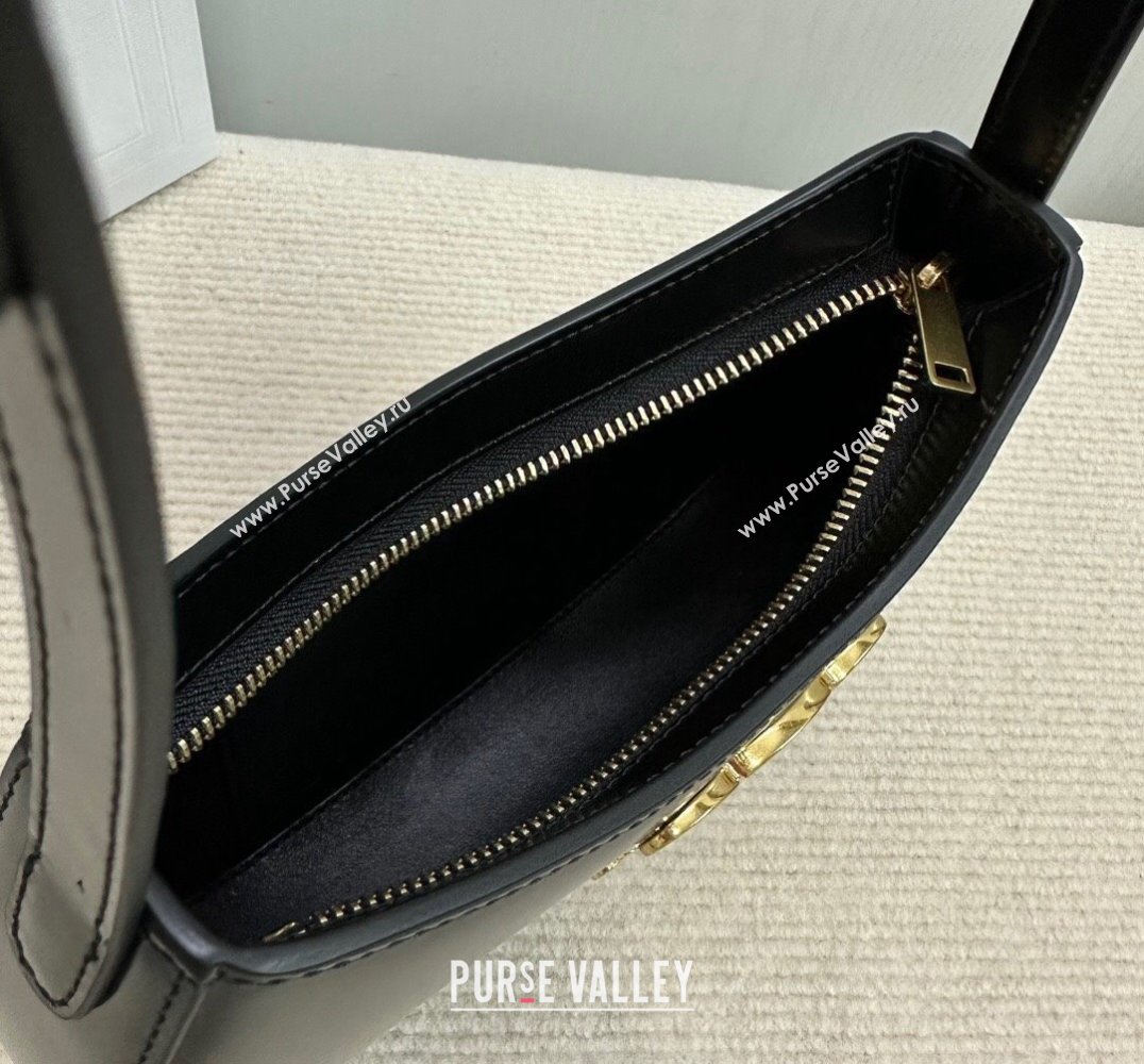 Celine MEDIUM TILLY BAG in shiny calfskin Black 2024 (xinyidai-24020229)