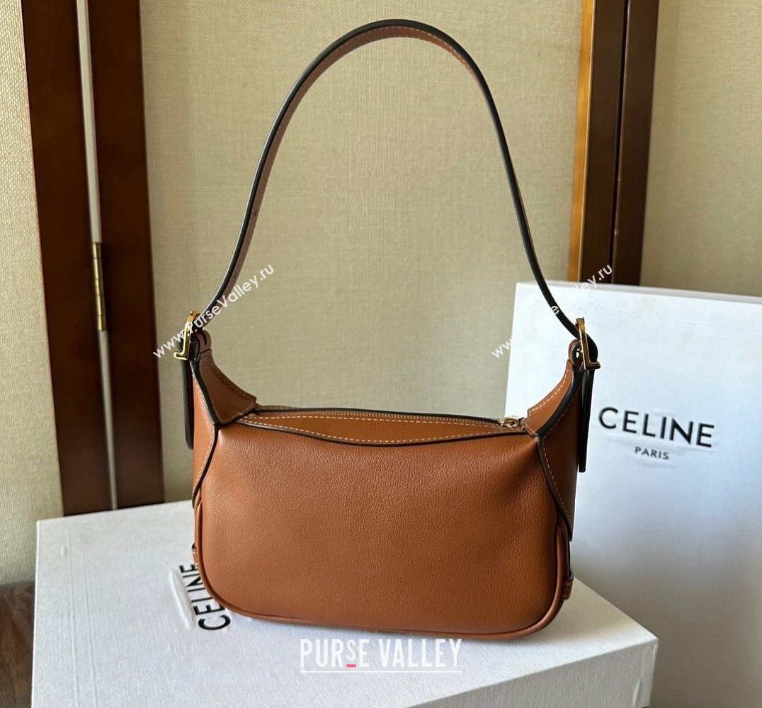 Celine MINI ROMY Bag in SUPPLE CALFSKIN Brown 2024 (xinyidai-24020235)