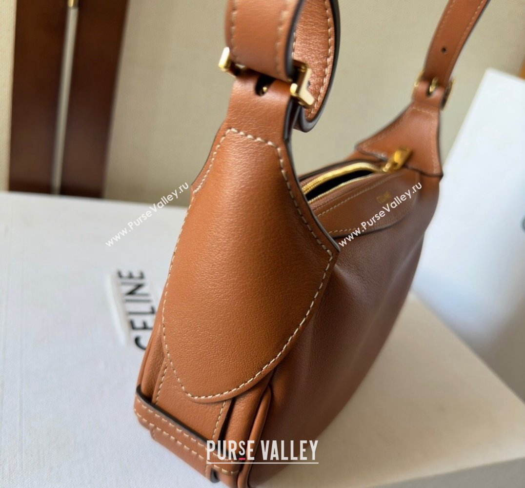 Celine MINI ROMY Bag in SUPPLE CALFSKIN Brown 2024 (xinyidai-24020235)