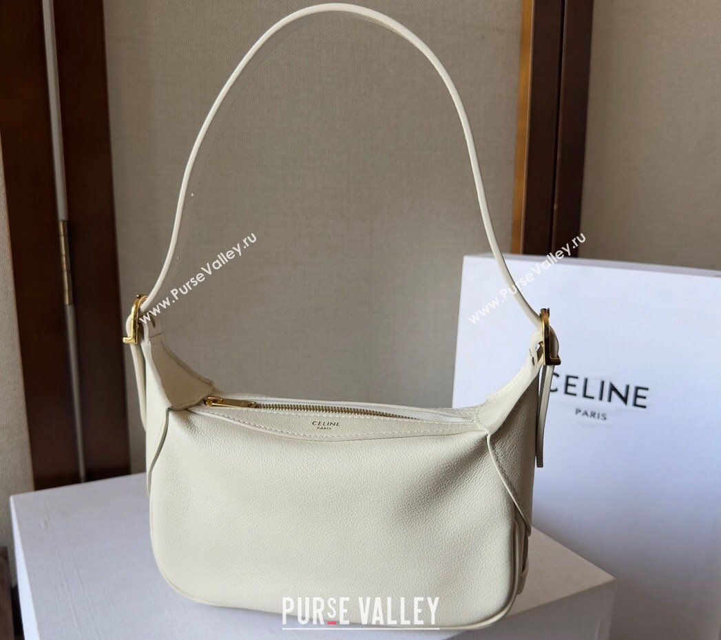 Celine MINI ROMY Bag in SUPPLE CALFSKIN White 2024 (xinyidai-24020234)