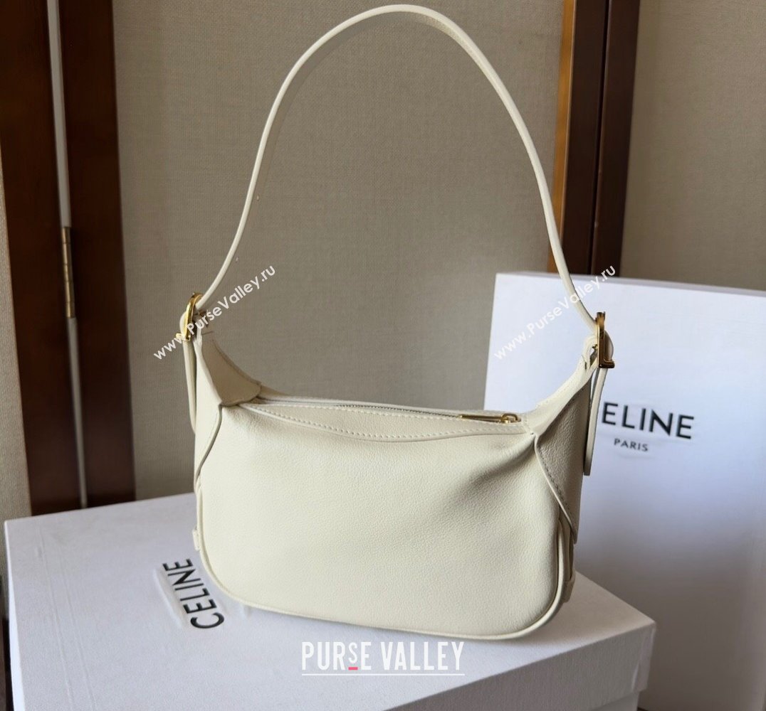 Celine MINI ROMY Bag in SUPPLE CALFSKIN White 2024 (xinyidai-24020234)