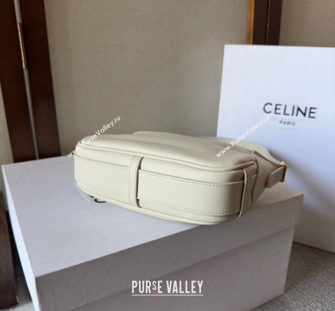 Celine MINI ROMY Bag in SUPPLE CALFSKIN White 2024 (xinyidai-24020234)