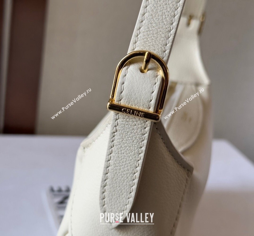 Celine MINI ROMY Bag in SUPPLE CALFSKIN White 2024 (xinyidai-24020234)