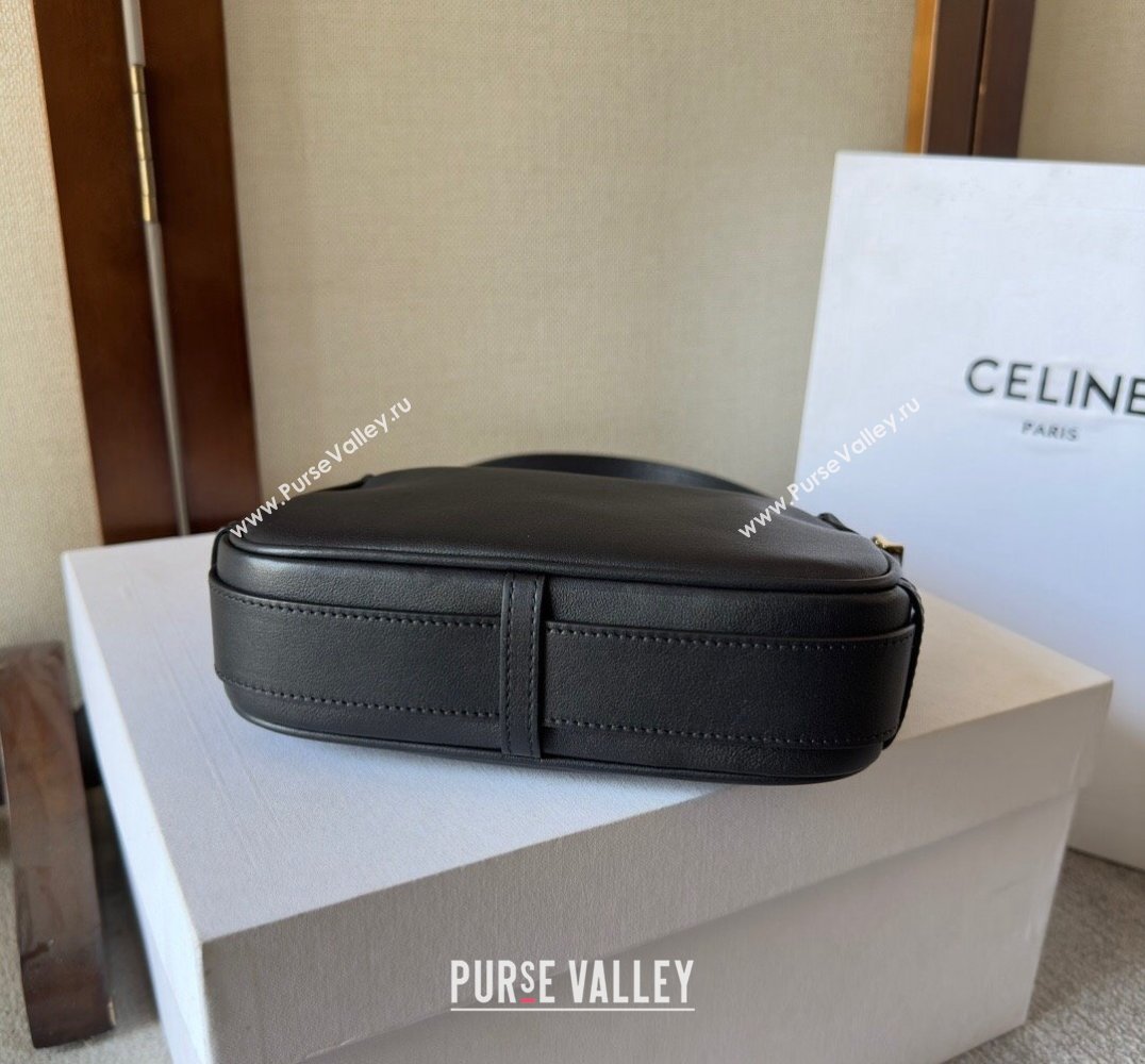 Celine MINI ROMY Bag in SUPPLE CALFSKIN Black 2024 (xinyidai-24020233)