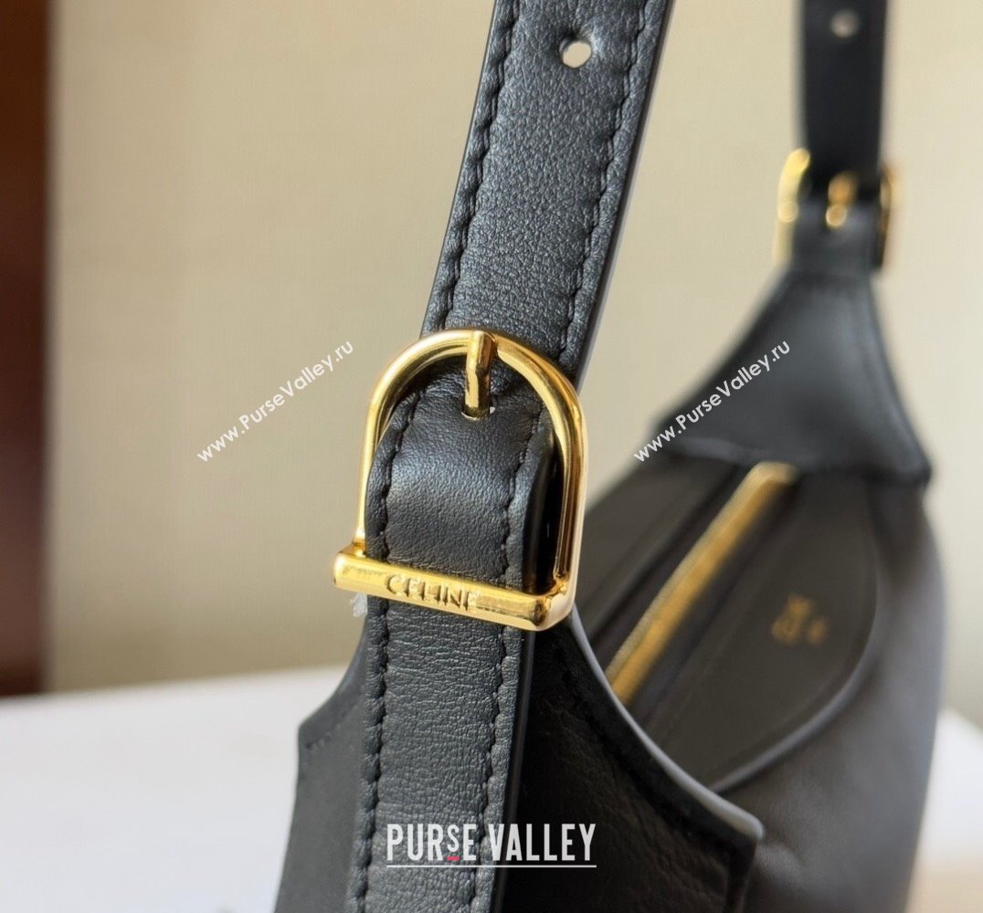 Celine MINI ROMY Bag in SUPPLE CALFSKIN Black 2024 (xinyidai-24020233)