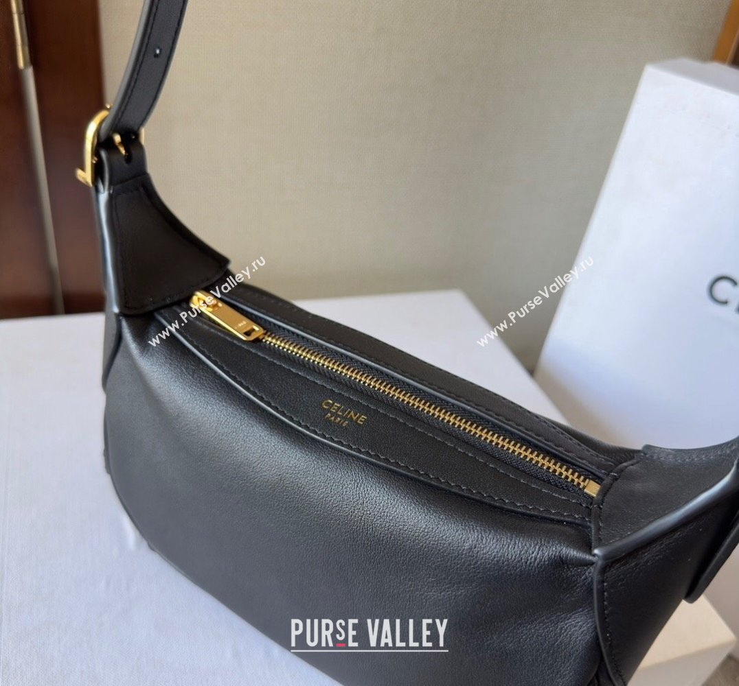 Celine MINI ROMY Bag in SUPPLE CALFSKIN Black 2024 (xinyidai-24020233)