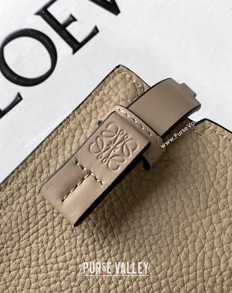 Loewe T Pouch Bag in grained calfskin Beige 2024 (xinyidai-24020240)