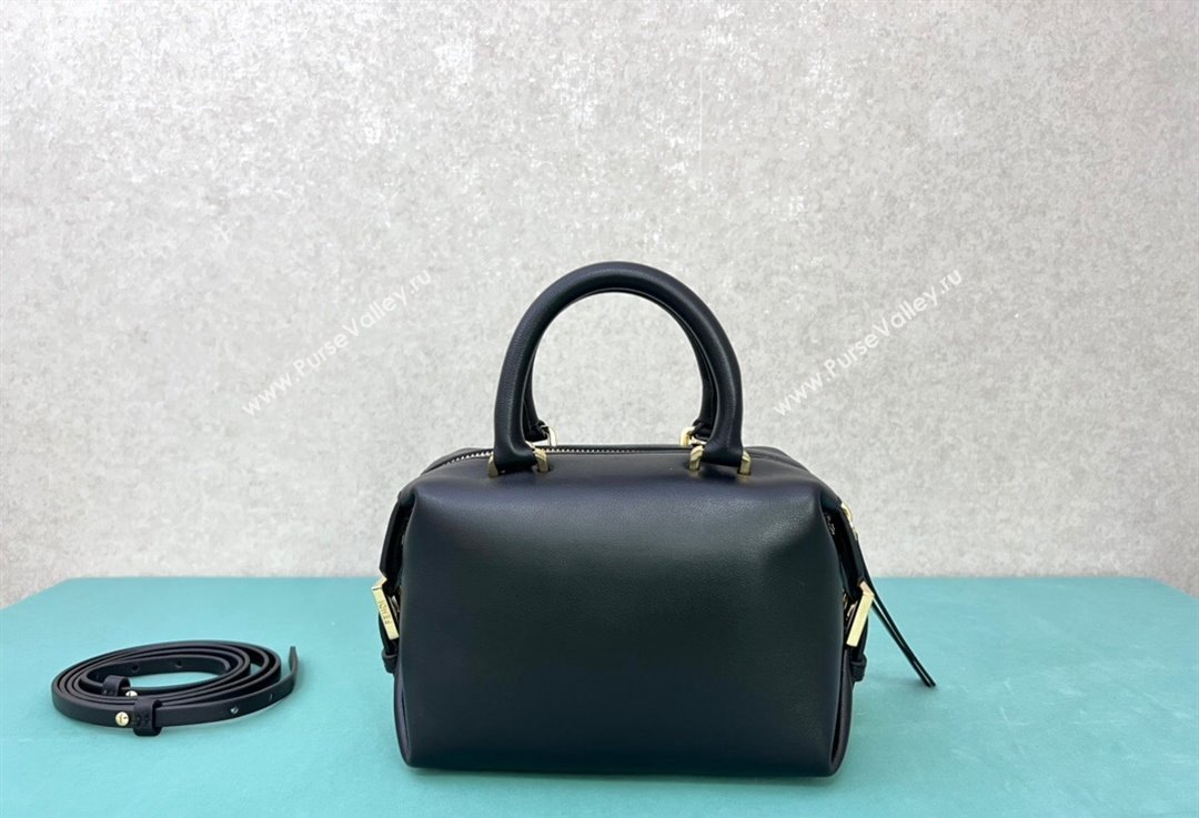 Fendi FF Cube Mini Bag in nappa-leather Black 2024 (xinyidai-24020253)