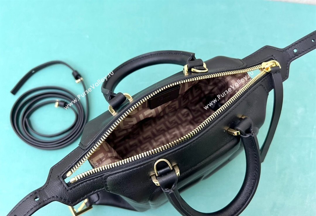 Fendi FF Cube Mini Bag in nappa-leather Black 2024 (xinyidai-24020253)