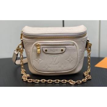 Louis Vuitton Monogram Empreinte Mini Bumbag M83275 Cream 2024 (kiki-24021822)