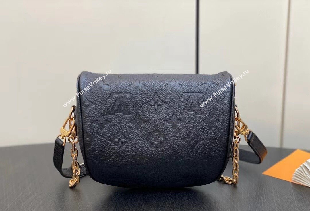 Louis Vuitton Monogram Empreinte Mini Bumbag M46917 Black 2024 (kiki-24021821)