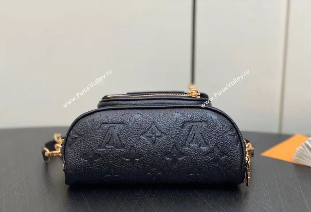 Louis Vuitton Monogram Empreinte Mini Bumbag M46917 Black 2024 (kiki-24021821)