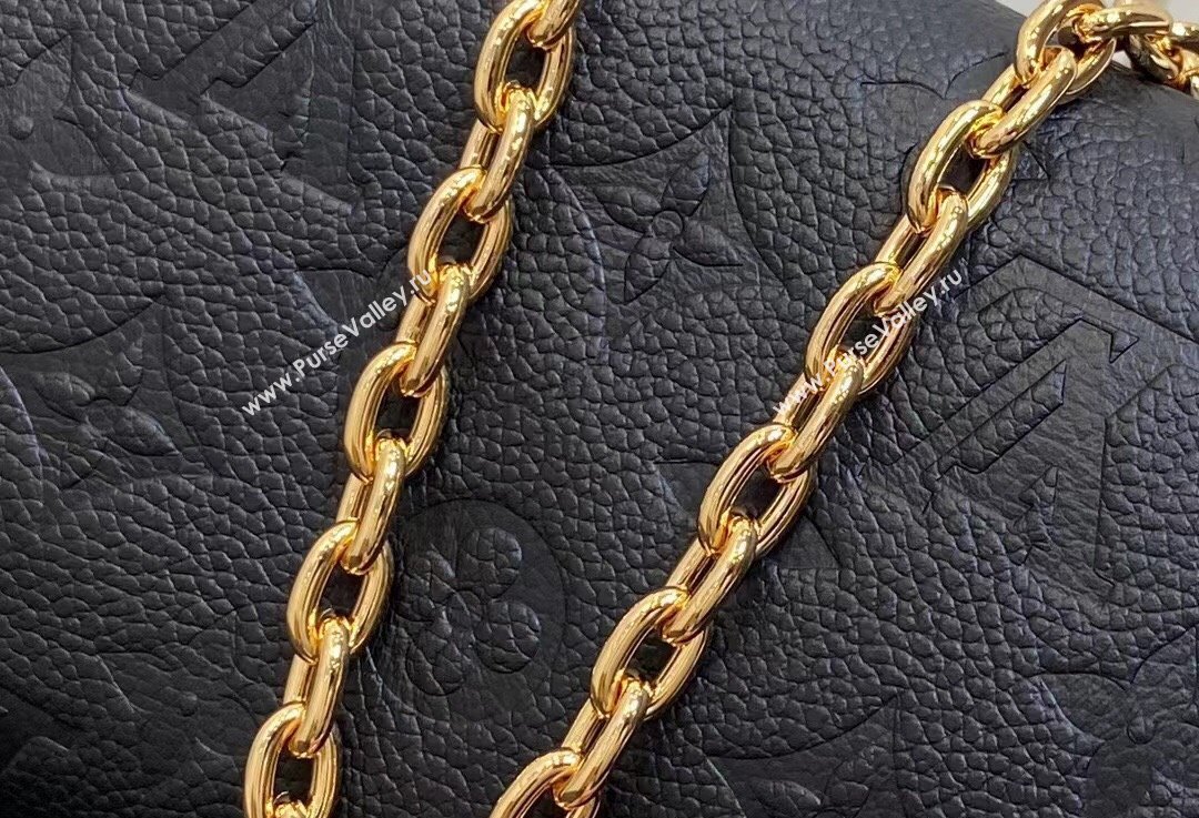 Louis Vuitton Monogram Empreinte Mini Bumbag M46917 Black 2024 (kiki-24021821)