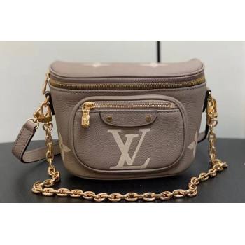 Louis Vuitton Monogram Empreinte Mini Bumbag M83219 Tourterelle Beige / Cream 2024 (kiki-24021823)