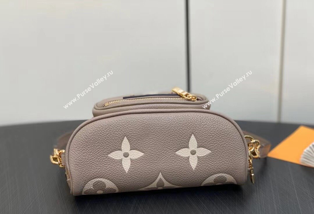 Louis Vuitton Monogram Empreinte Mini Bumbag M83219 Tourterelle Beige / Cream 2024 (kiki-24021823)