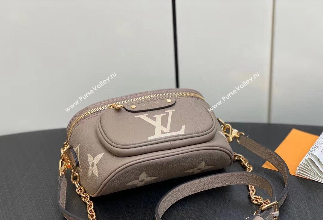 Louis Vuitton Monogram Empreinte Mini Bumbag M83219 Tourterelle Beige / Cream 2024 (kiki-24021823)